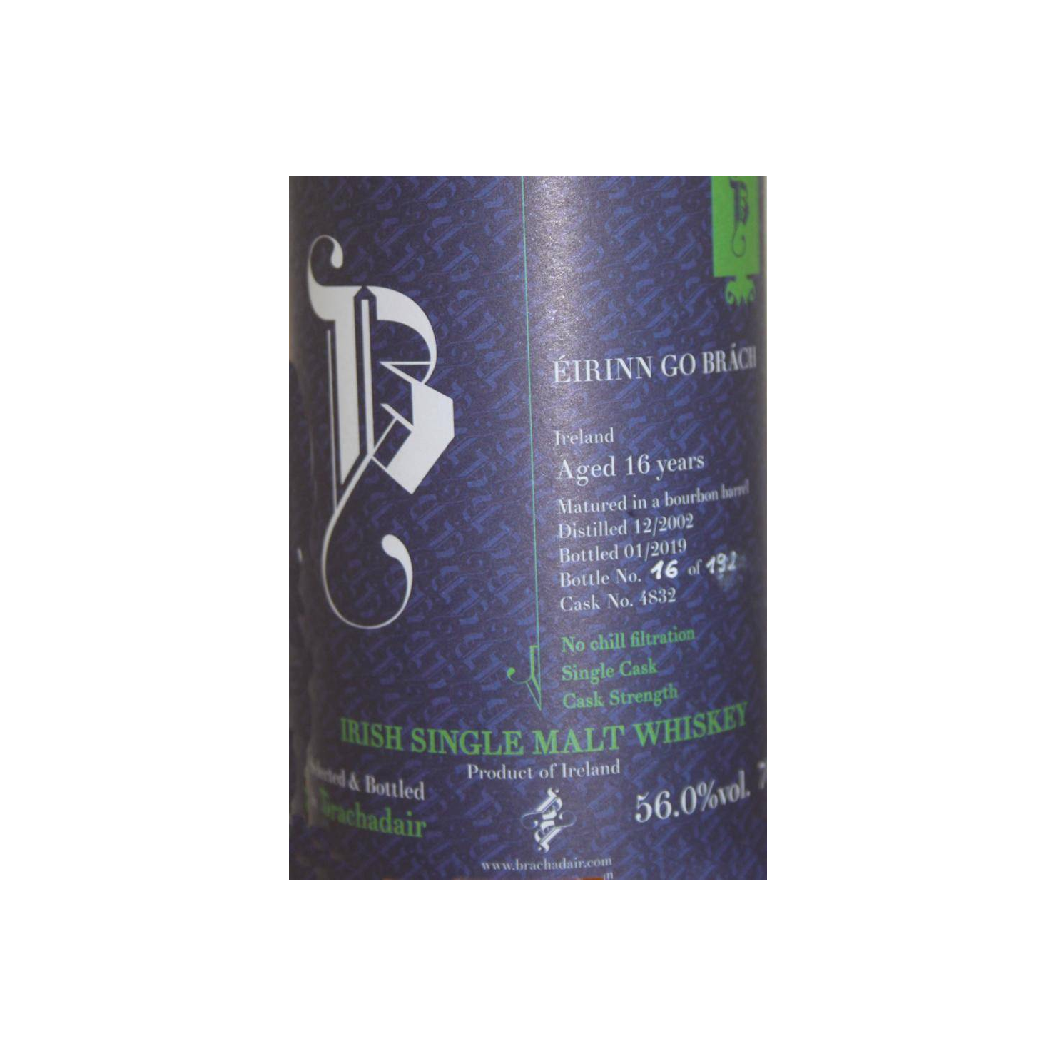 Irish Single Malt Whiskey 2002 Brd 3