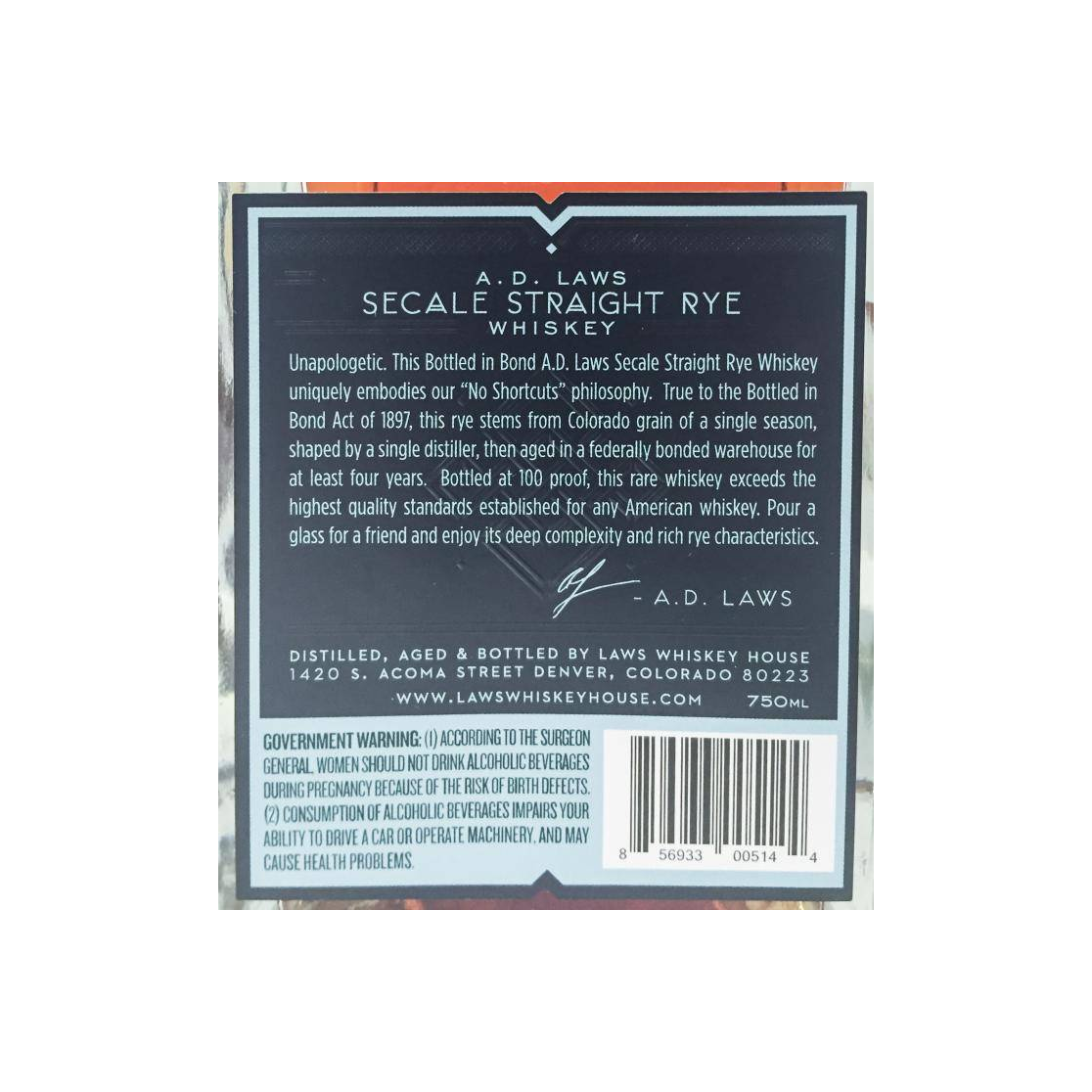 A. D. Laws Secale Straight Rye 2