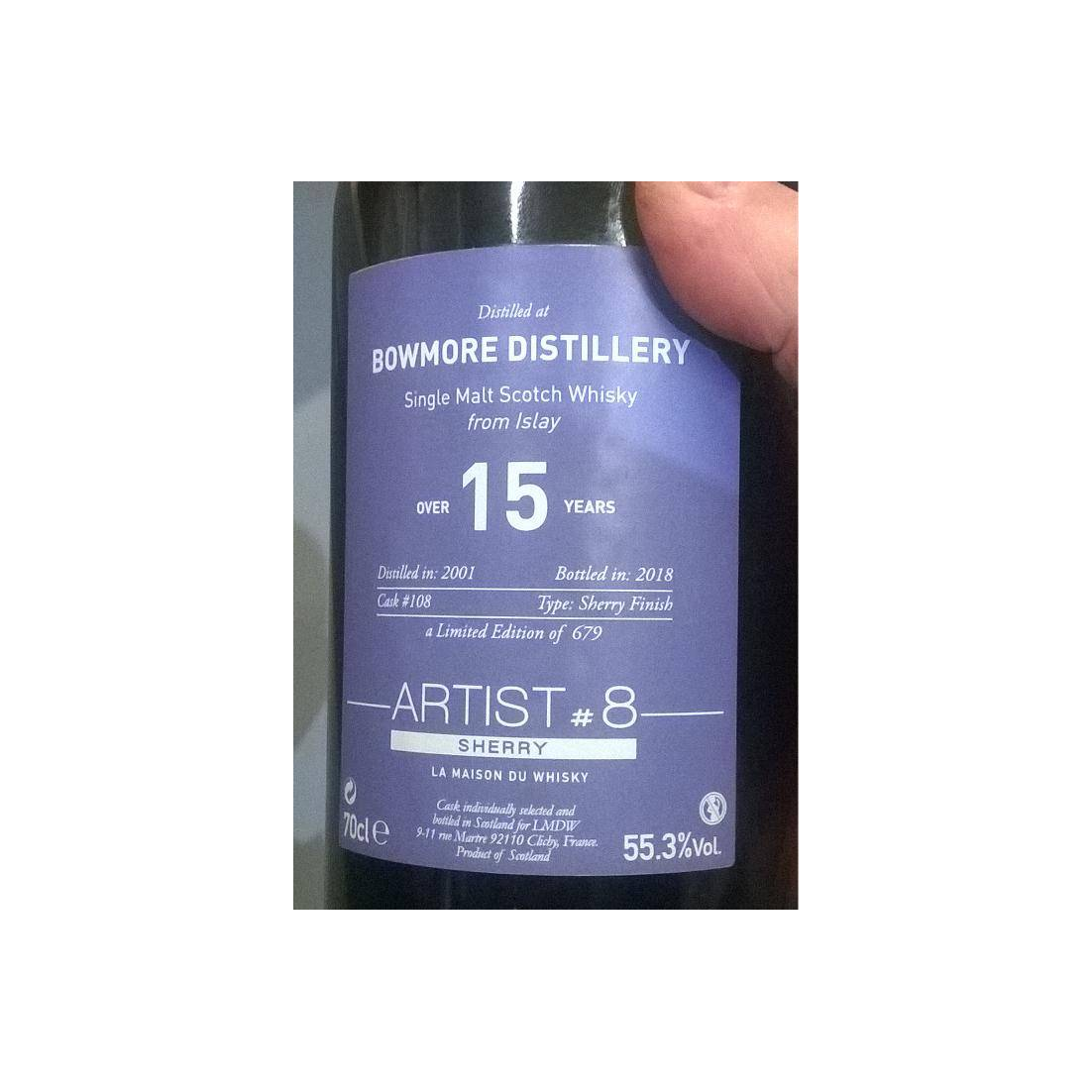 Bowmore 2001 15 Years Single Malt Whisky 3