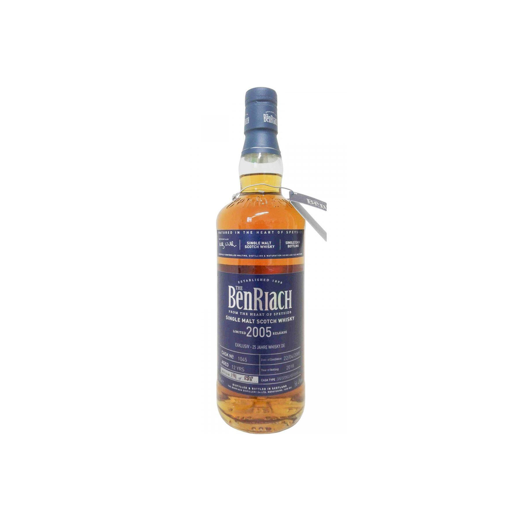 BenRiach Individual Cask Bottling 2005 12 Years Single Malt Whisky
