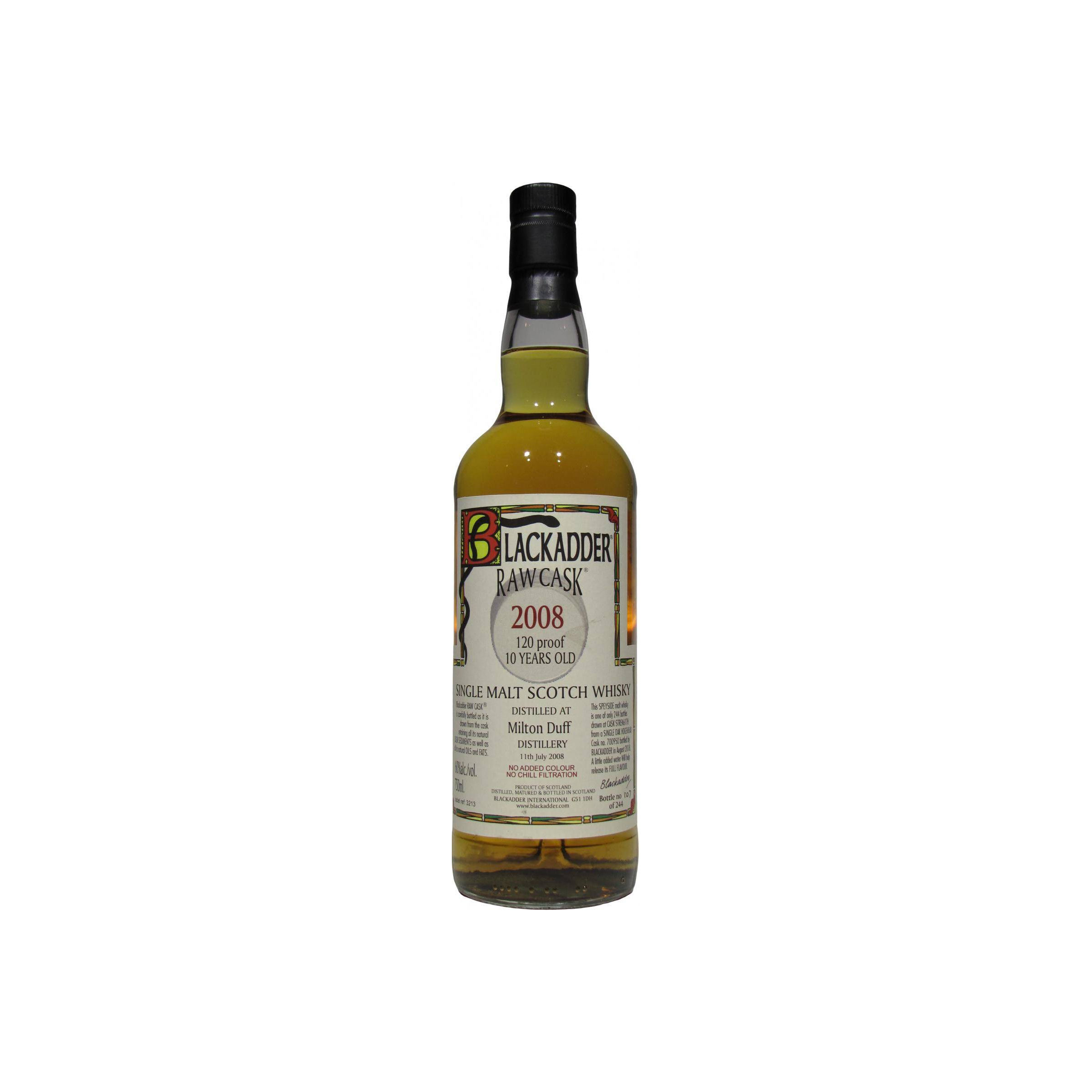 Miltonduff Raw Cask 2008 10 Years Single Malt Whisky