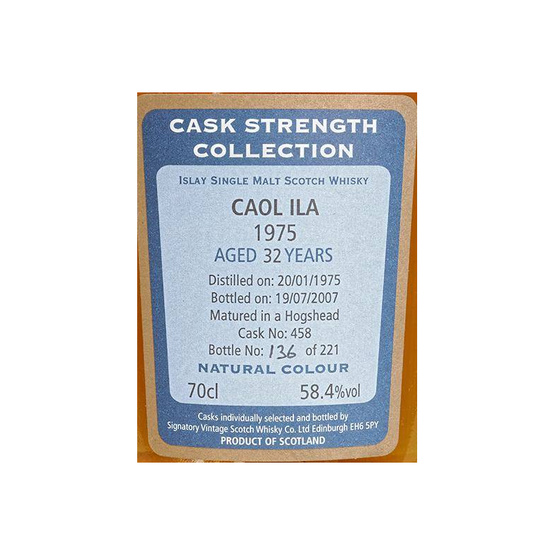 Caol Ila Cask Strength Collection 1975 32 Years Single Malt Whisky 2