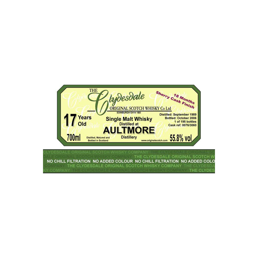 Aultmore 1989 17 Years Single Malt Whisky 2