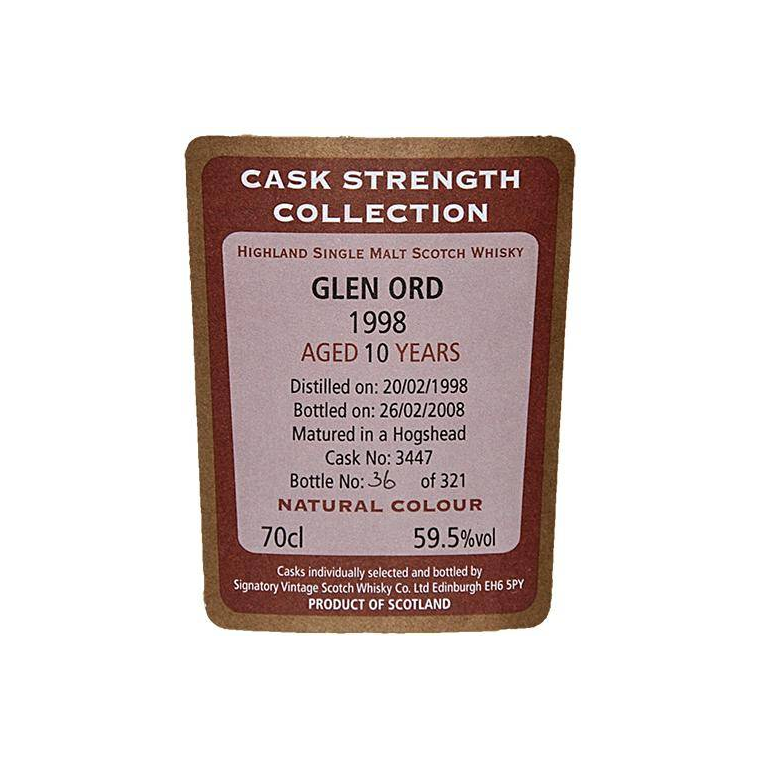 Glen Ord Cask Strength Collection 1998 10 Years Single Malt Whisky