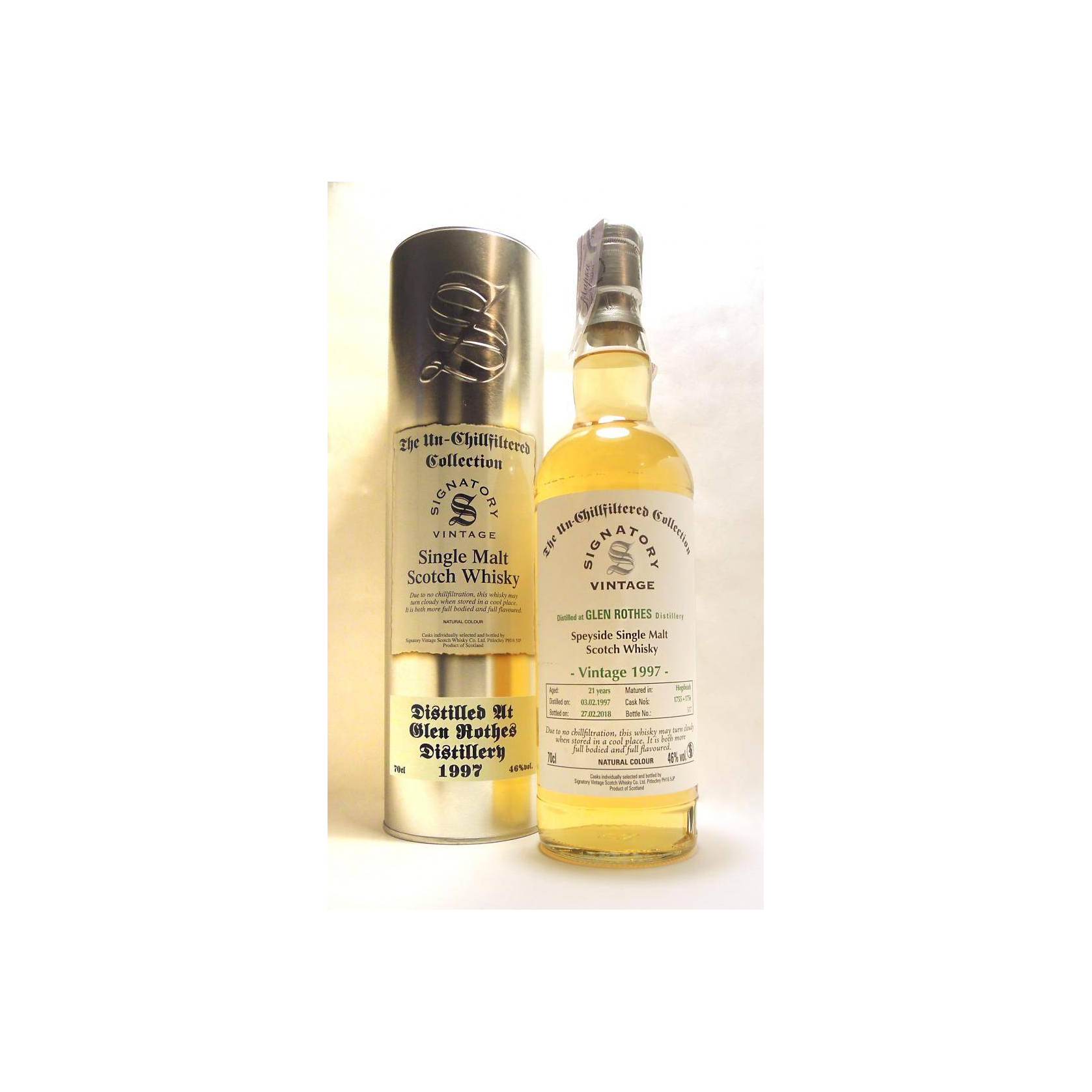 The Glenrothes The Un-Chillfiltered Collection 1997 21 Years Single Malt Whisky 3