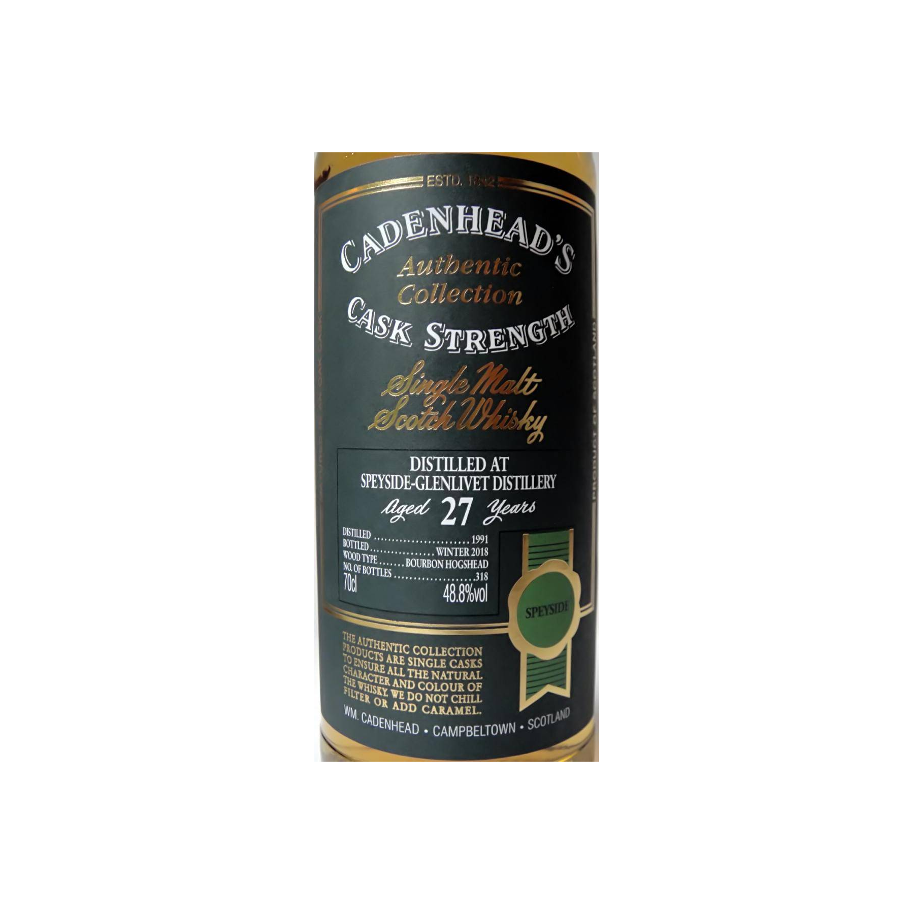 Spey Authentic Collection 1991 27 Years Single Malt Whisky 2