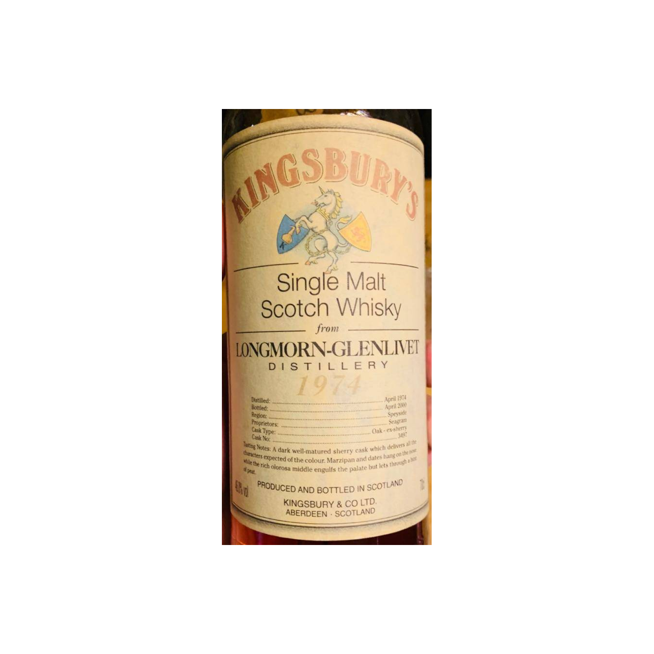 Longmorn 1974 26 Years Single Malt Whisky