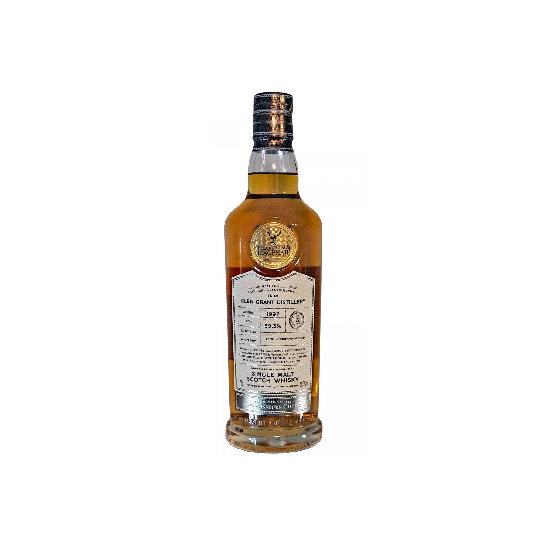Glen Grant Connoisseurs Choice - Cask Strength 1997 22 Years Single Malt Whisky 2
