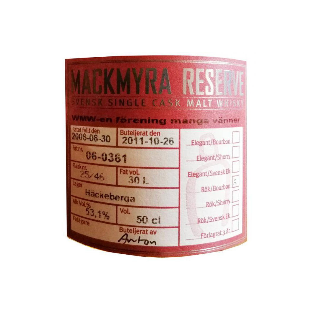 Mackmyra Reserve 2006 5 Years Single Malt Whisky