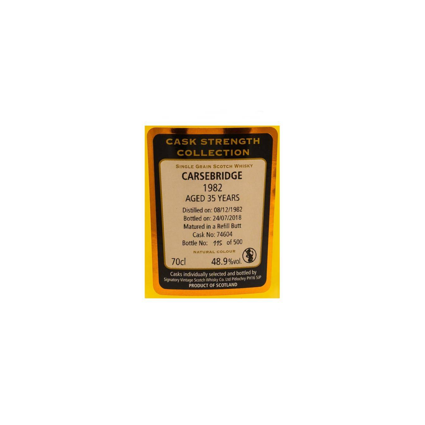 Carsebridge Cask Strength Collection 1982 35 Years Single Grain Whisky 3