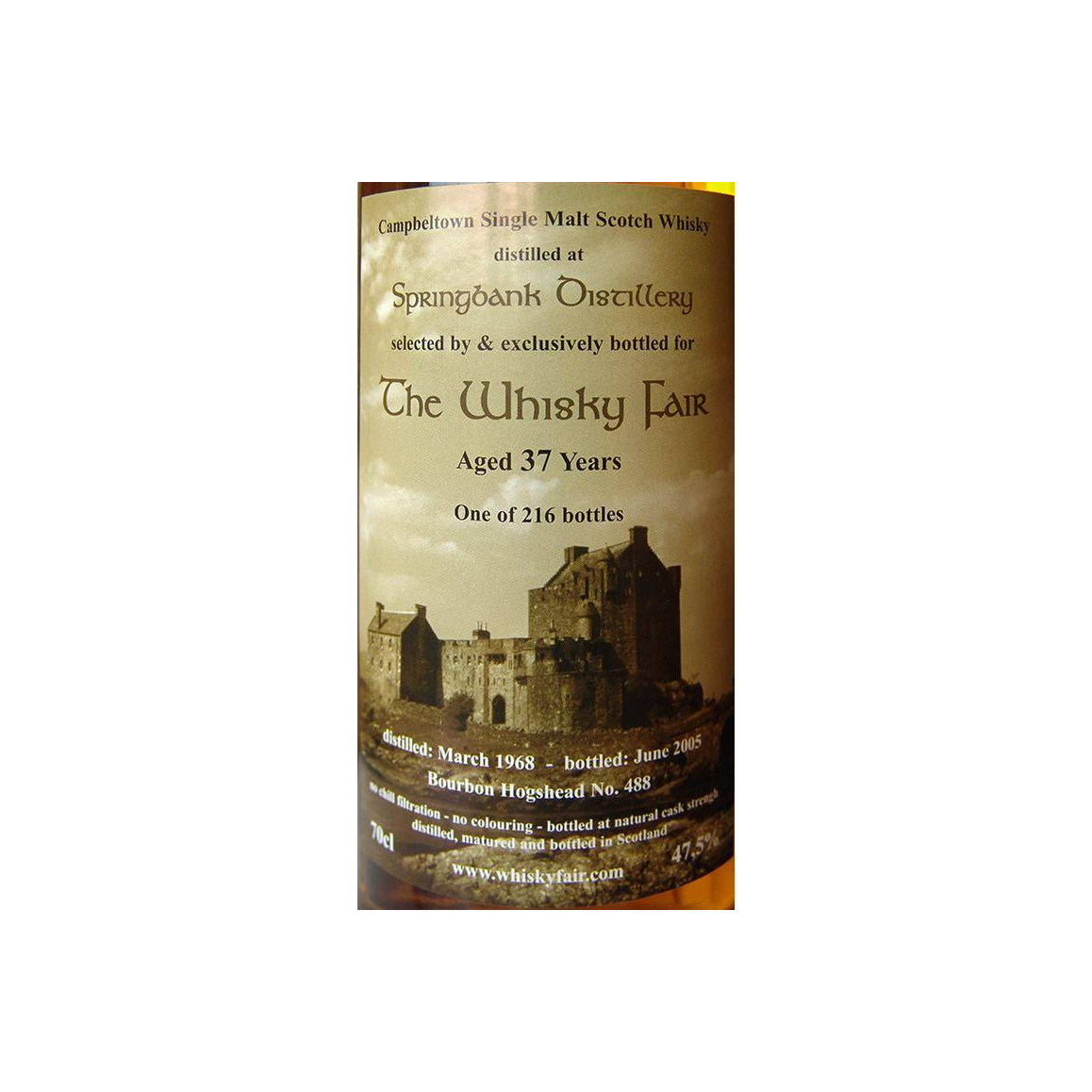 Springbank 1968 37 Years Single Malt Whisky 2
