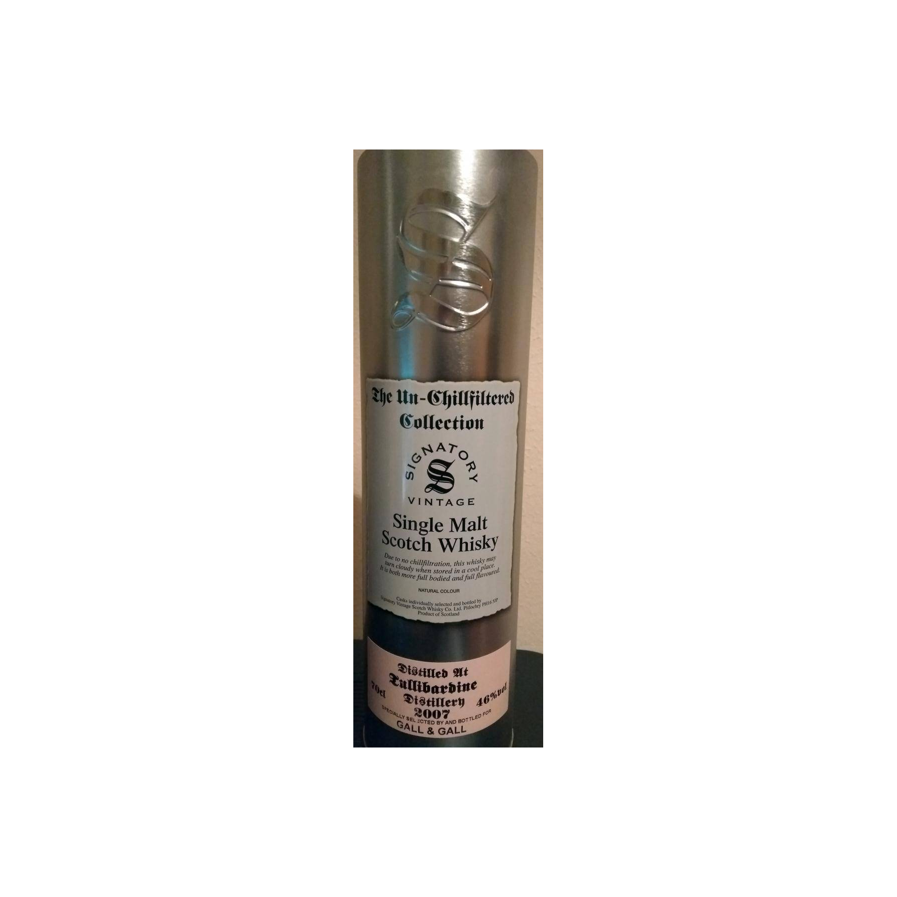 Tullibardine The Un-Chillfiltered Collection 2007 11 Years Single Malt Whisky