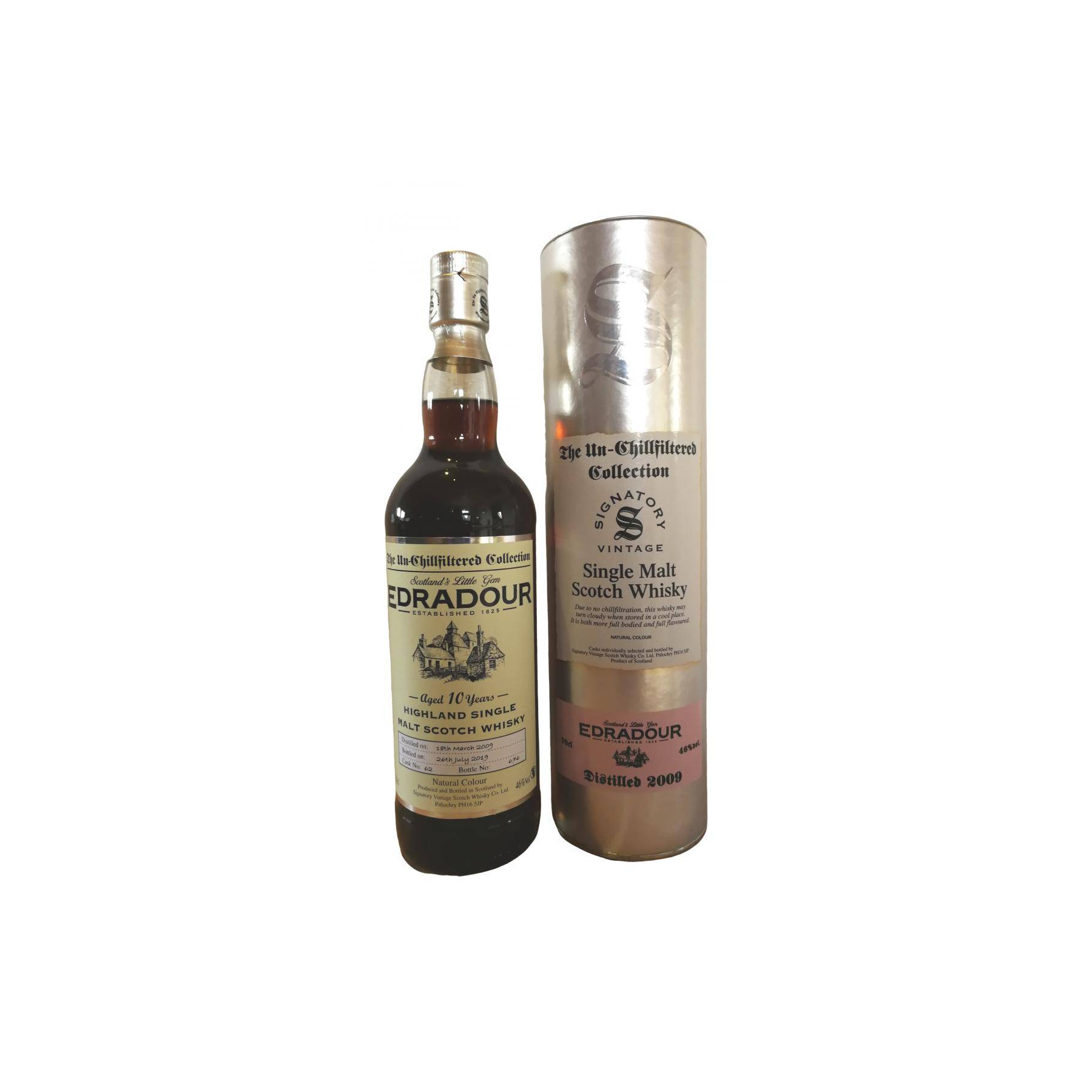 Edradour The Un-Chillfiltered Collection 2009 10 Years Single Malt Whisky 2