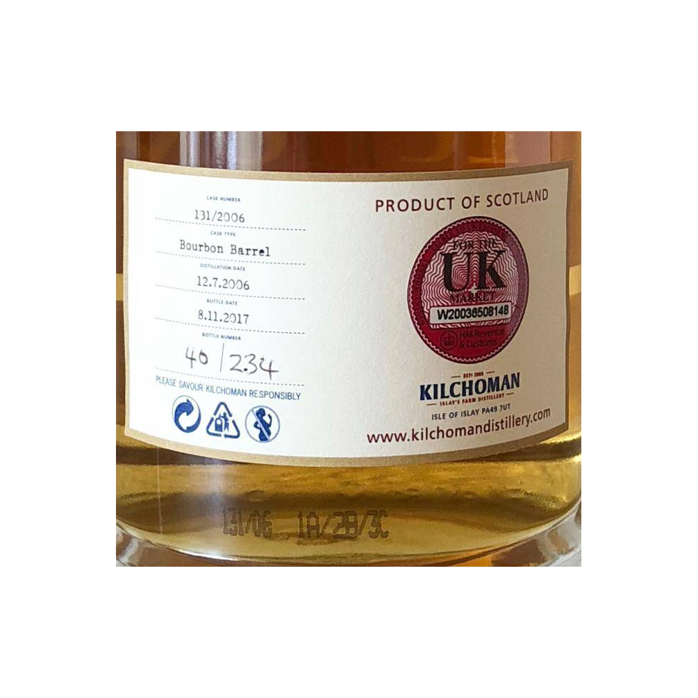 Kilchoman 2006 11 Years Single Malt Whisky 2