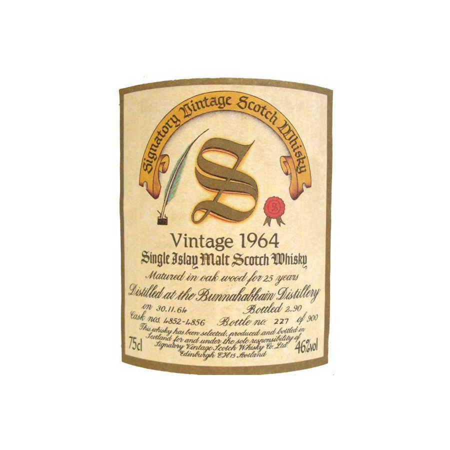 Bunnahabhain Vintage Collection - Dumpy 1964 25 Years Single Malt Whisky 2