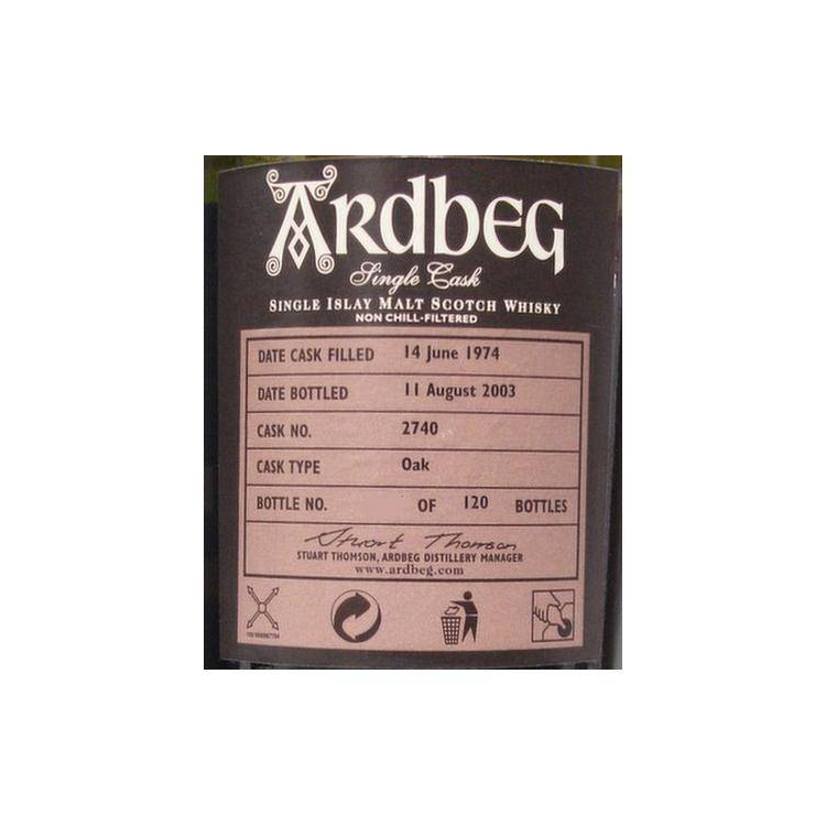 Ardbeg 1974 29 Years Single Malt Whisky 2