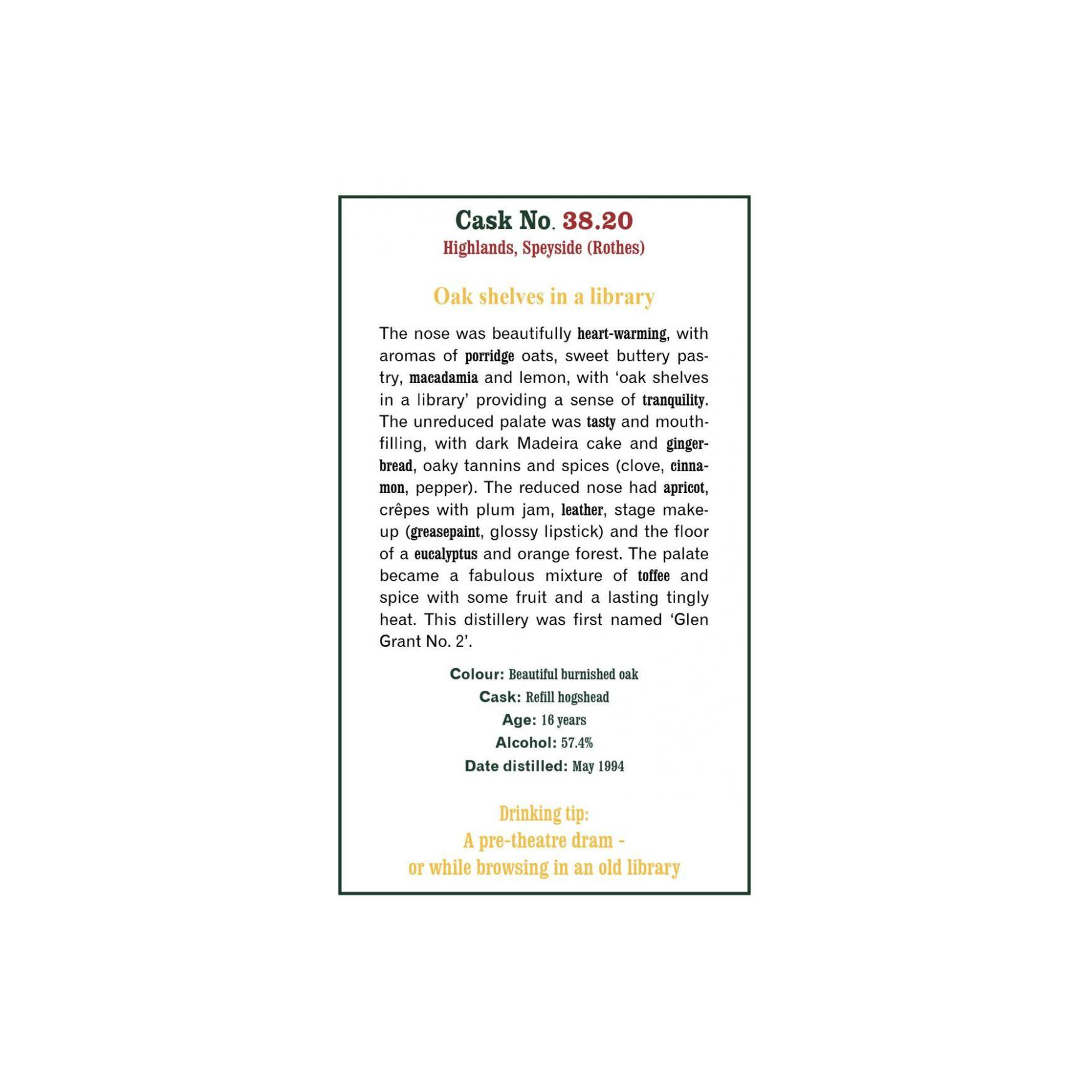 The Scotch Malt Whisky Society 1994 16 Years Single Malt Whisky