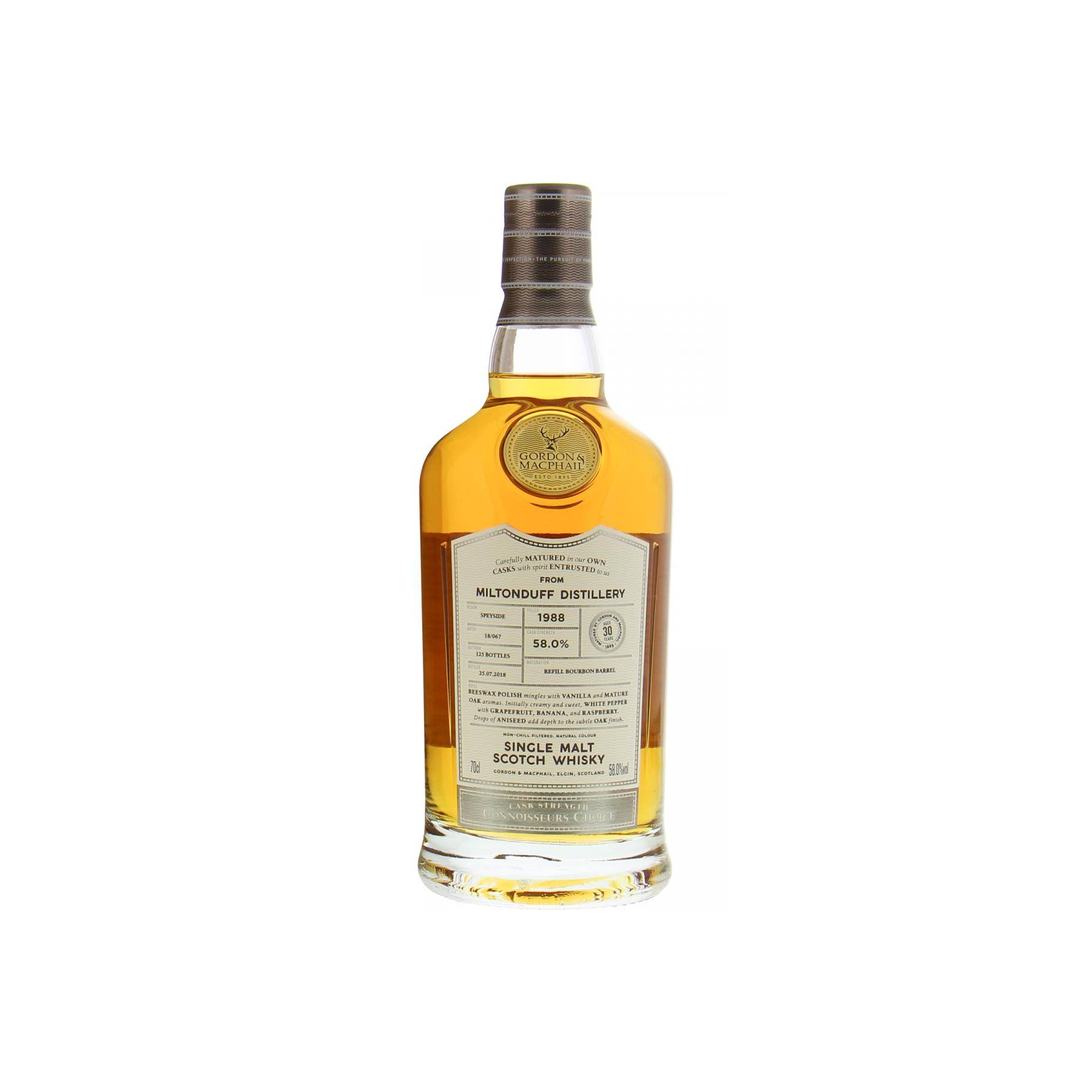 Miltonduff Connoisseurs Choice - Cask Strength 1988 30 Years Single Malt Whisky