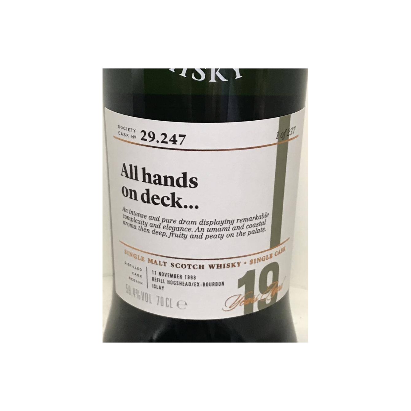 The Scotch Malt Whisky Society 1998 19 Years Single Malt Whisky 2