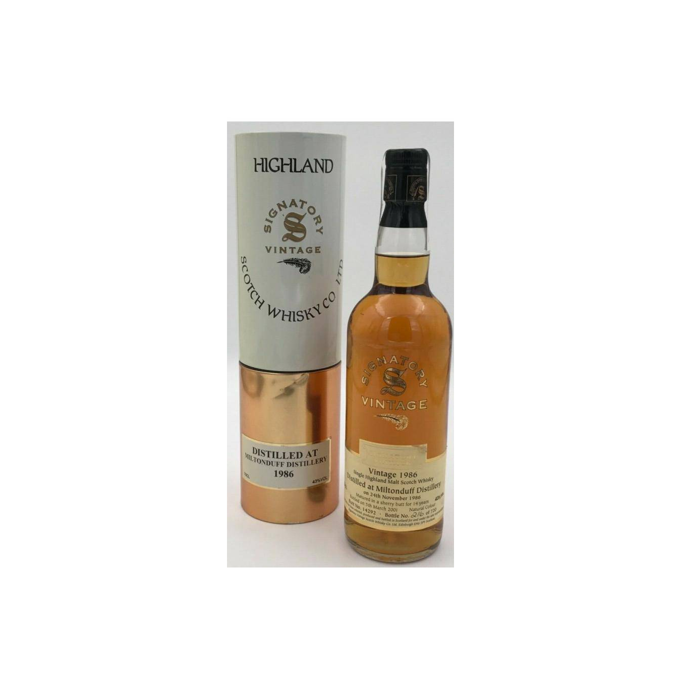 Miltonduff Vintage Collection 1986 14 Years Single Malt Whisky 2