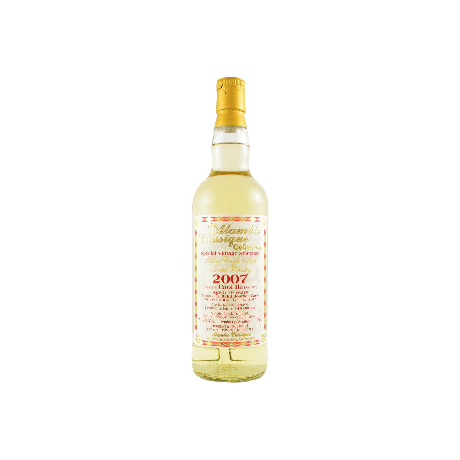 Caol Ila 2007 10 Years Single Malt Whisky