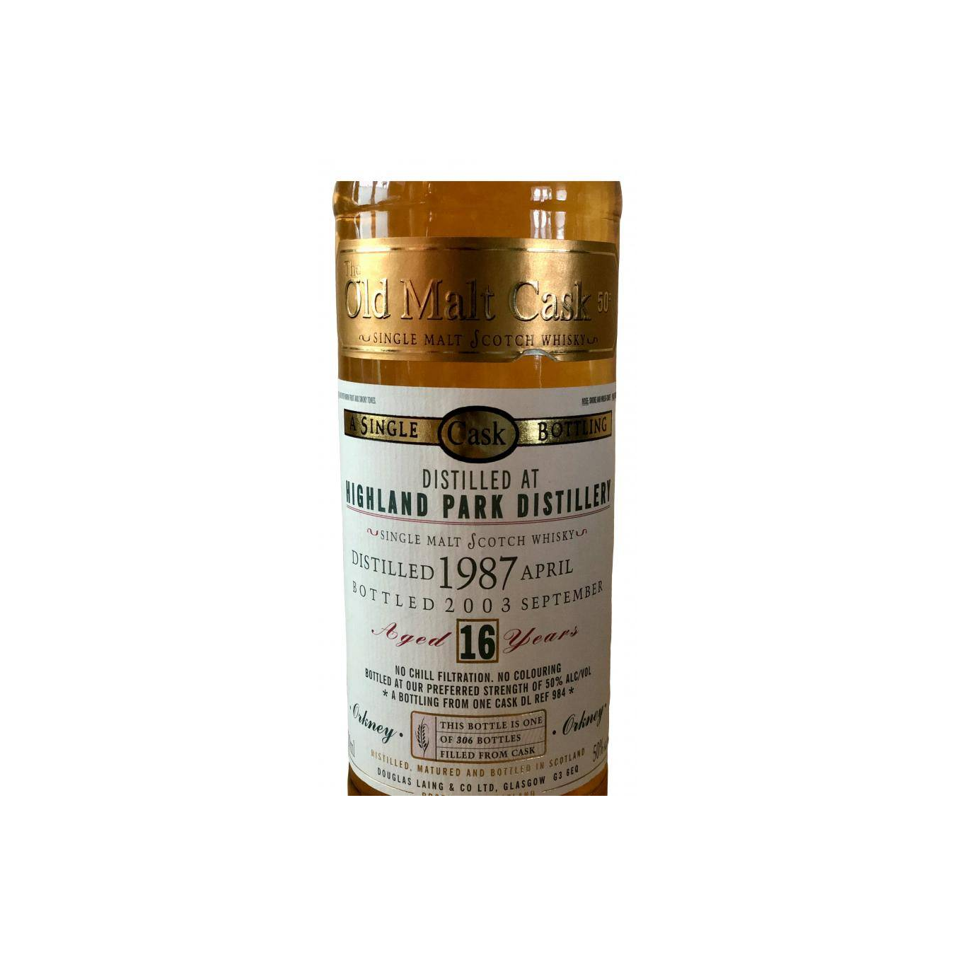 Highland Park Old Malt Cask 1987 16 Years Single Malt Whisky