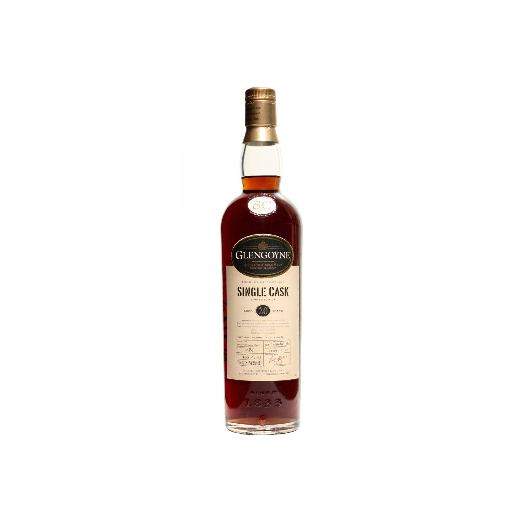 Glengoyne Single Cask 1986 20 Years Single Malt Whisky