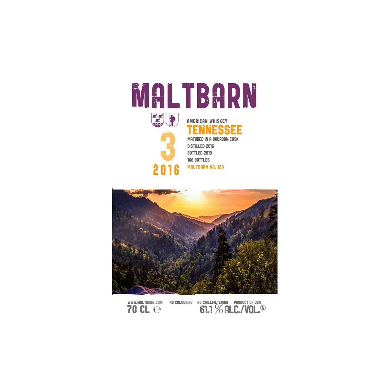 Maltbarn 2016 3 Years Tennessee Whisky  3
