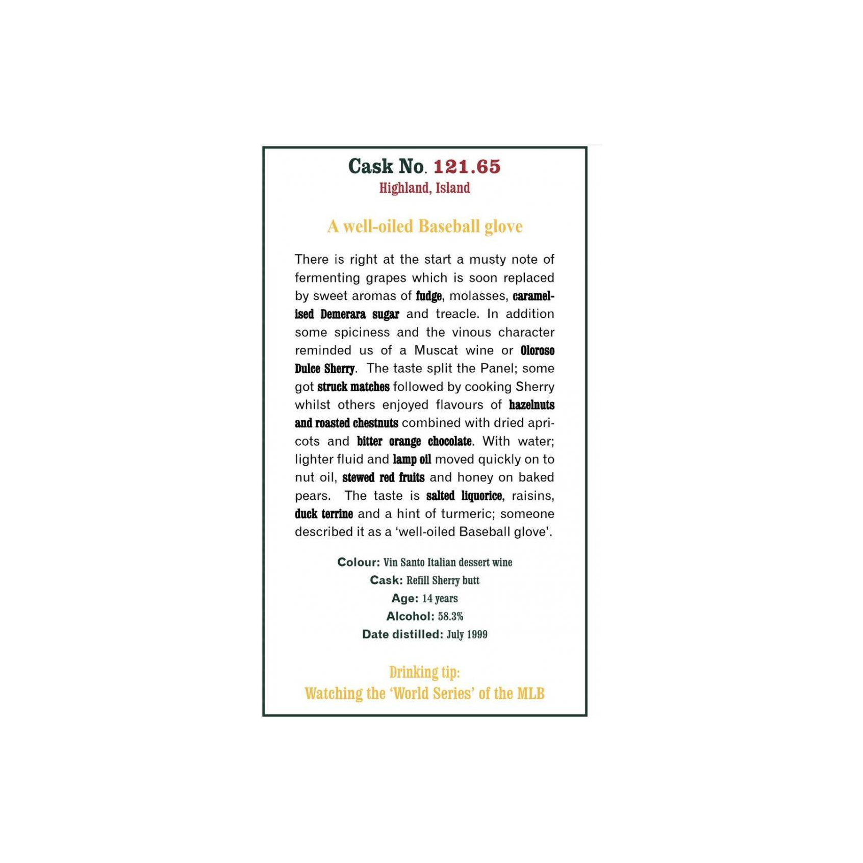 The Scotch Malt Whisky Society 1999 14 Years Single Malt Whisky 2