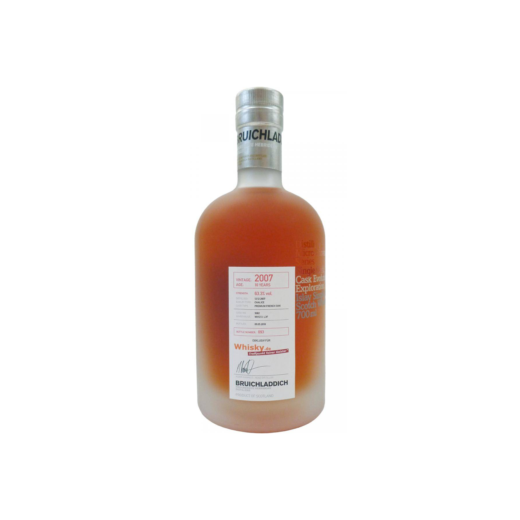 Bruichladdich 2007 10 Years Single Malt Whisky