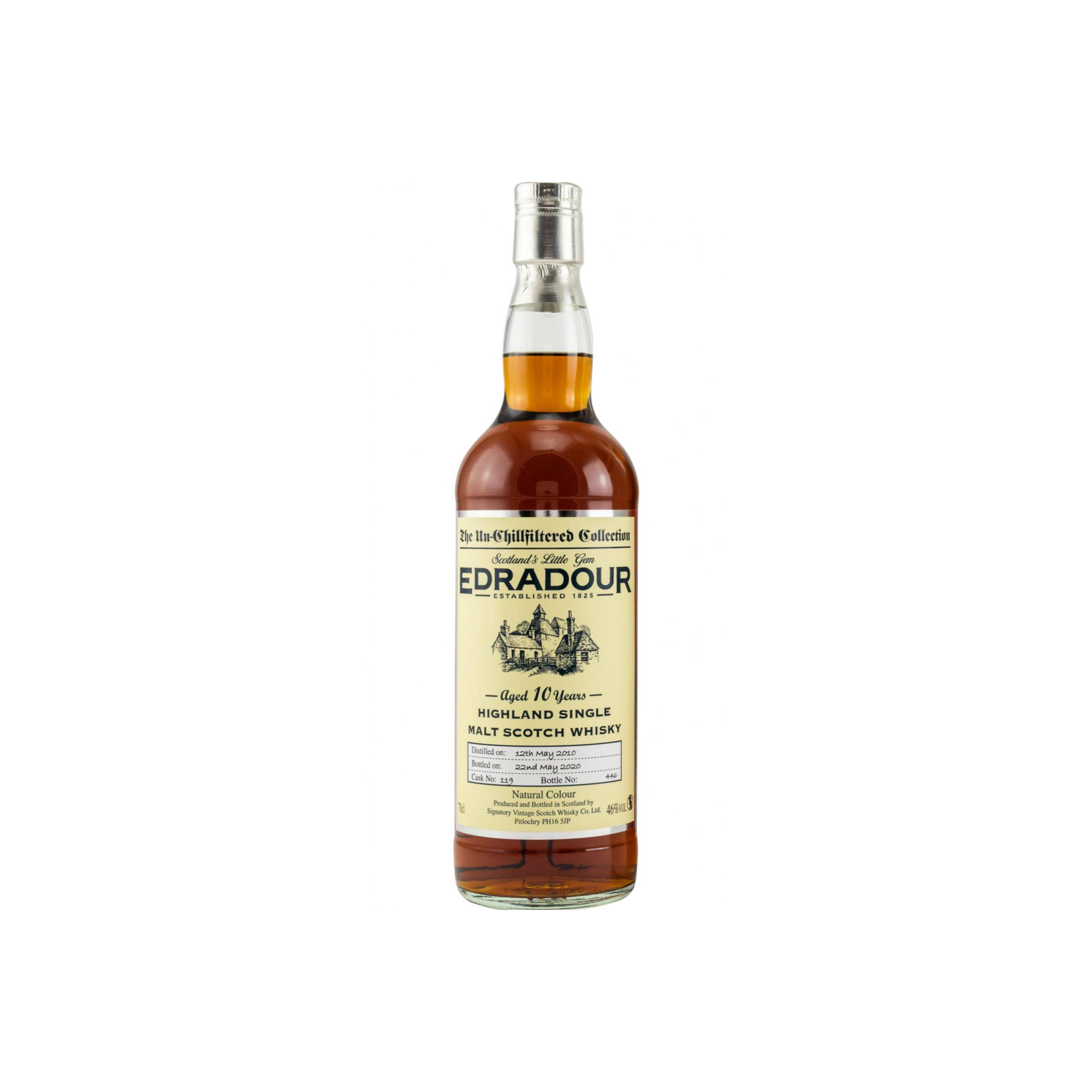 Edradour The Un-Chillfiltered Collection 2010 10 Years Single Malt Whisky
