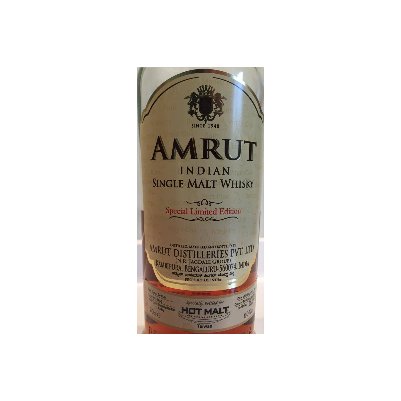 Amrut 2012 6 Years Single Malt Whisky