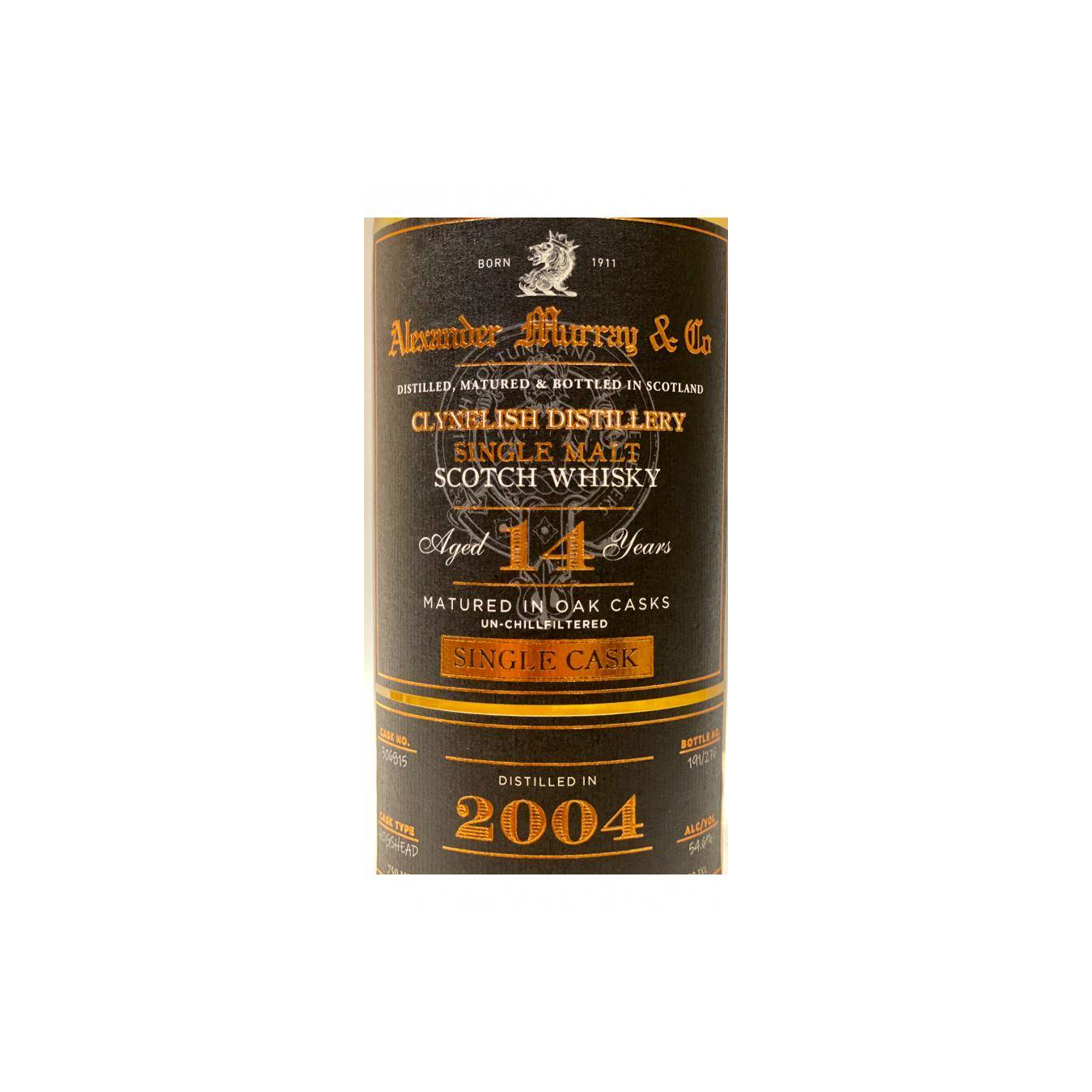 Clynelish Single Cask 2004 14 Years Single Malt Whisky 2