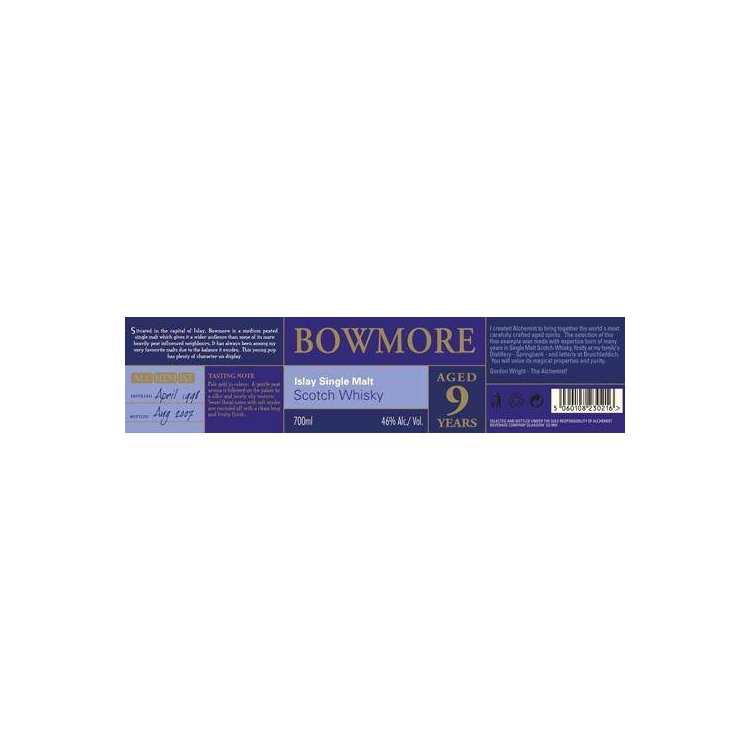 Bowmore 1998 9 Years Single Malt Whisky 2