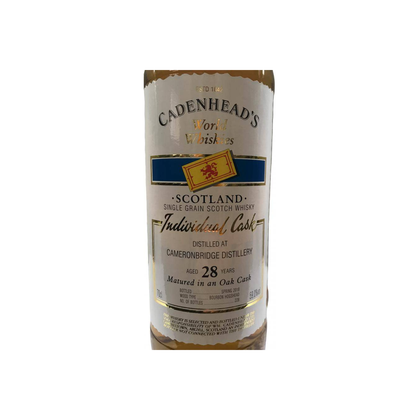 Cameronbridge 1989 28 Years Single Grain Whisky 3