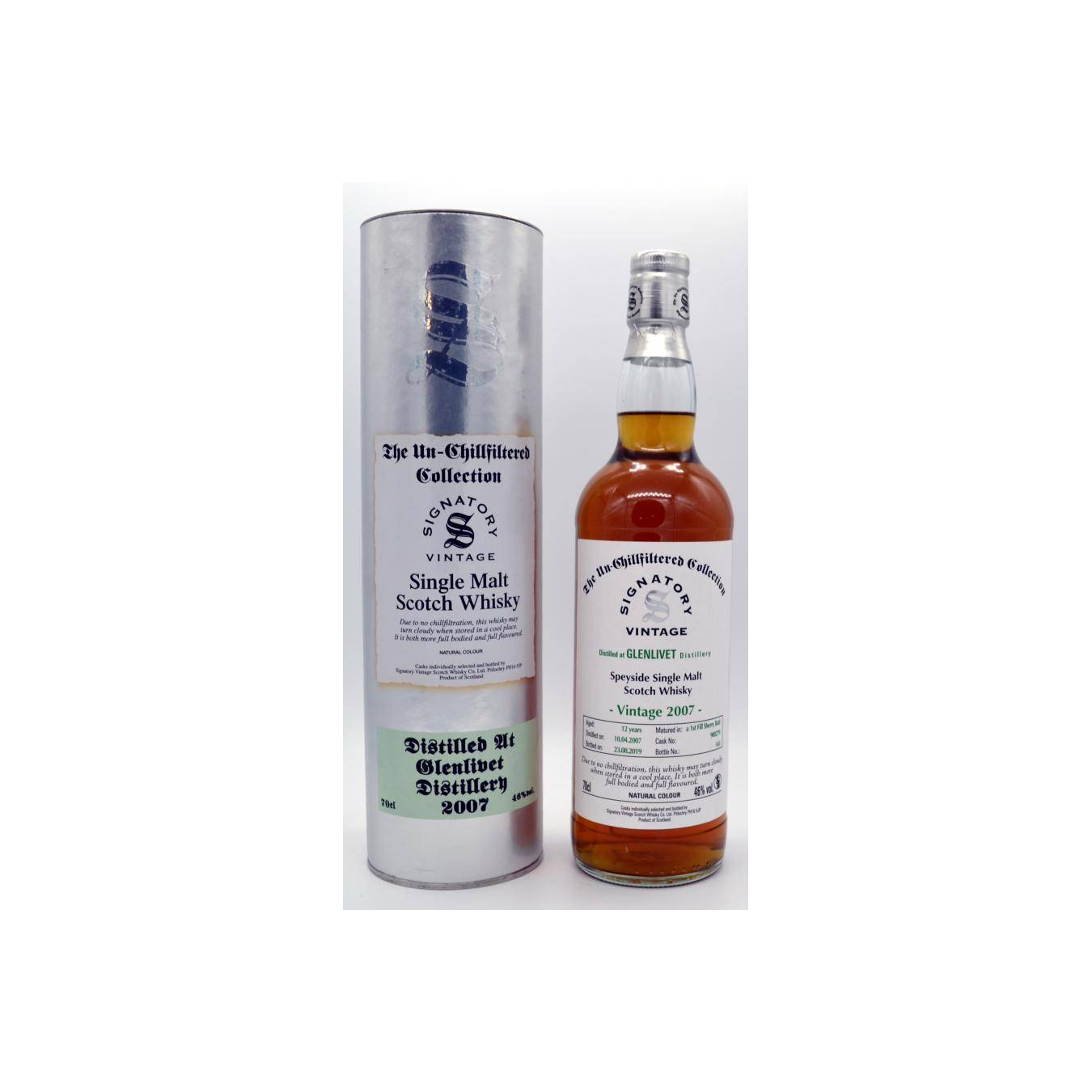 The Glenlivet The Un-Chillfiltered Collection 2007 12 Years Single Malt Whisky 2