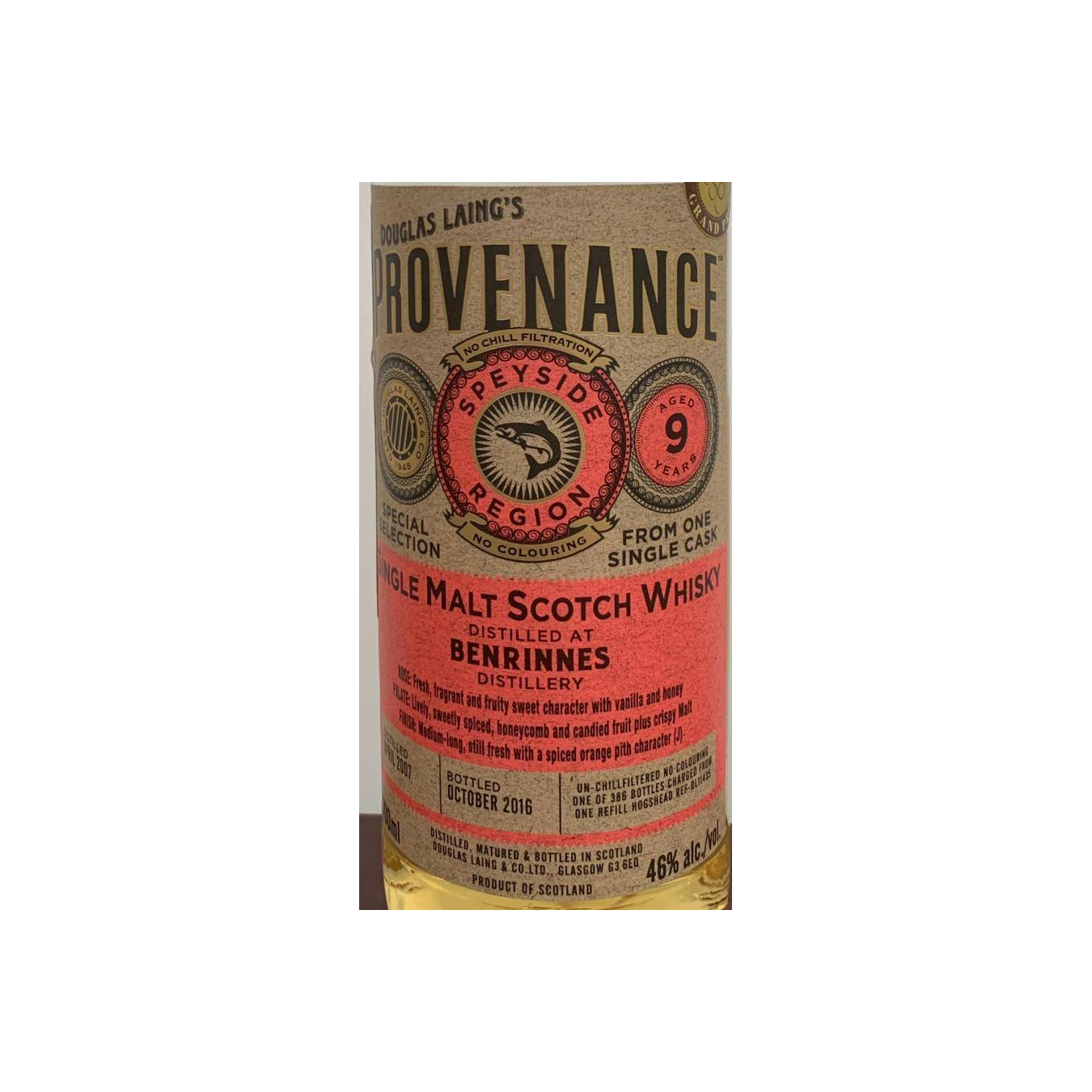 Benrinnes 2007 9 Years Single Malt Whisky