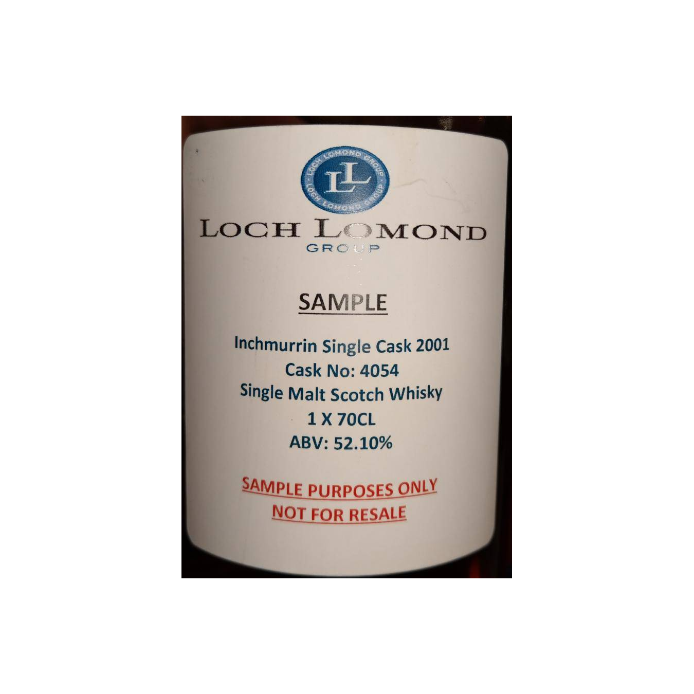 Loch Lomond Single Cask 2001 18 Years Single Malt Whisky 2