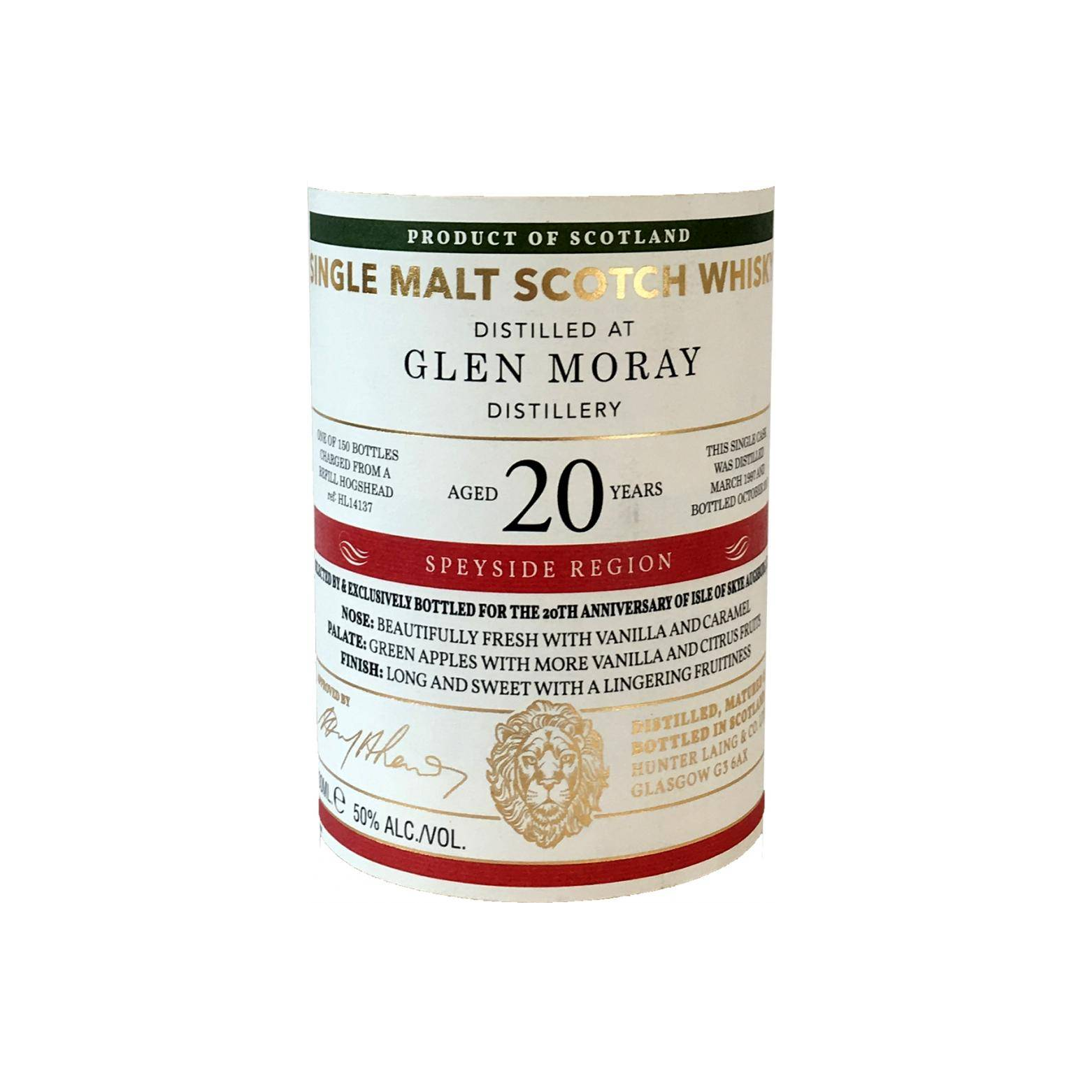 Glen Moray Old Malt Cask 1997 20 Years Single Malt Whisky 2