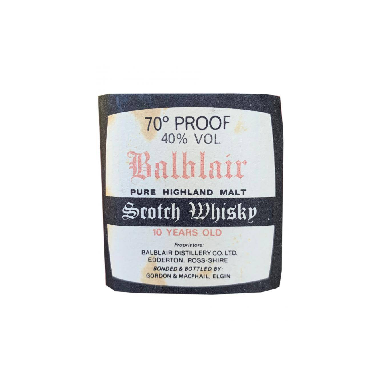 Balblair 10 Years Single Malt Whisky 3