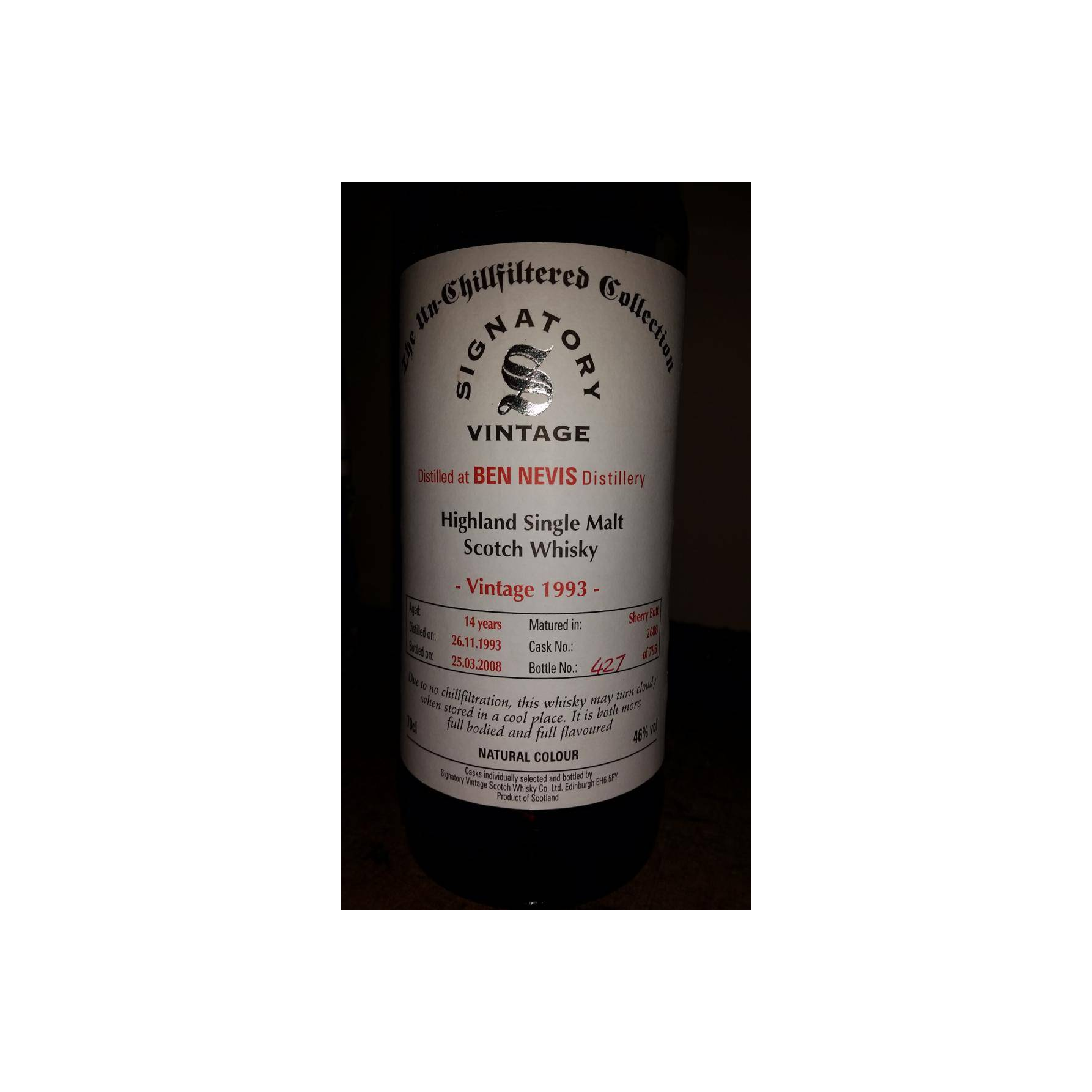 Ben Nevis The Un-Chillfiltered Collection 1993 14 Years Single Malt Whisky 2