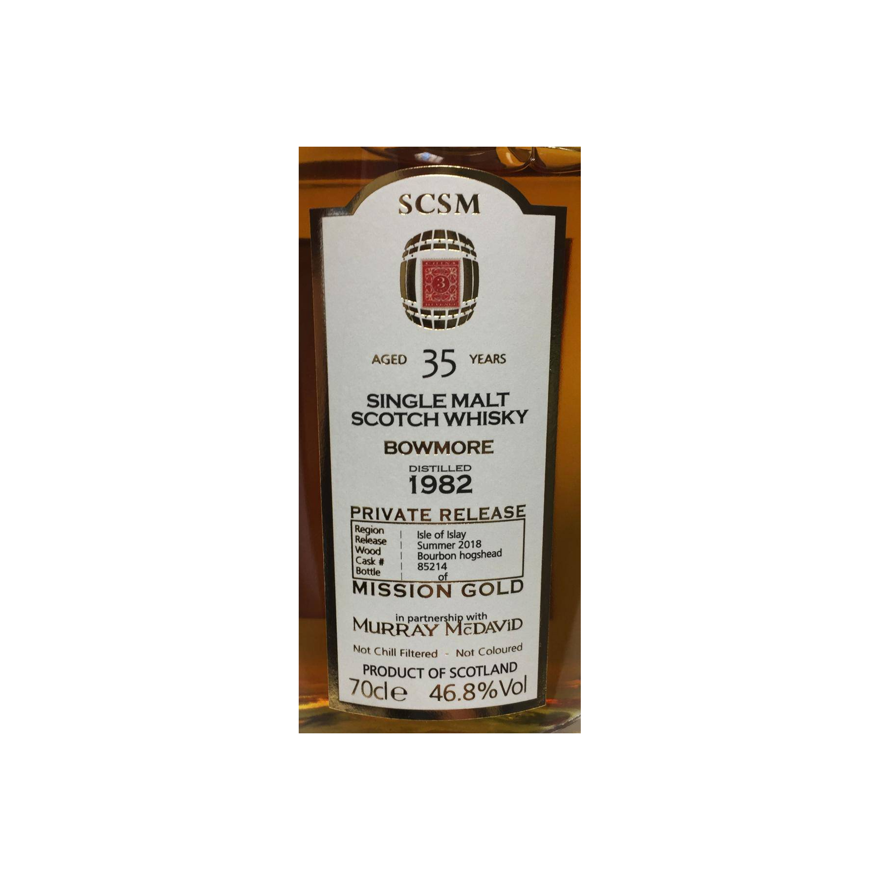 Bowmore 1982 35 Years Single Malt Whisky