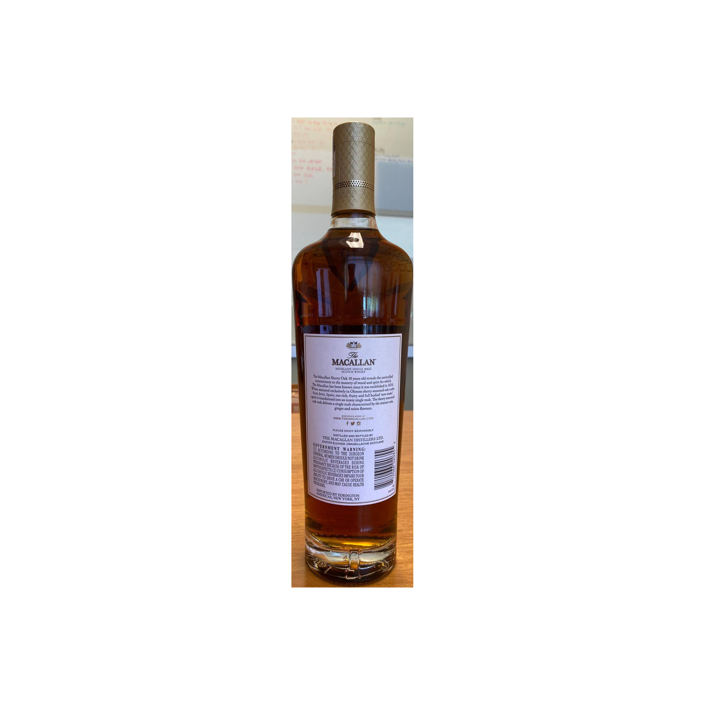 The Macallan Sherry Cask 18 Years Single Malt Whisky 2