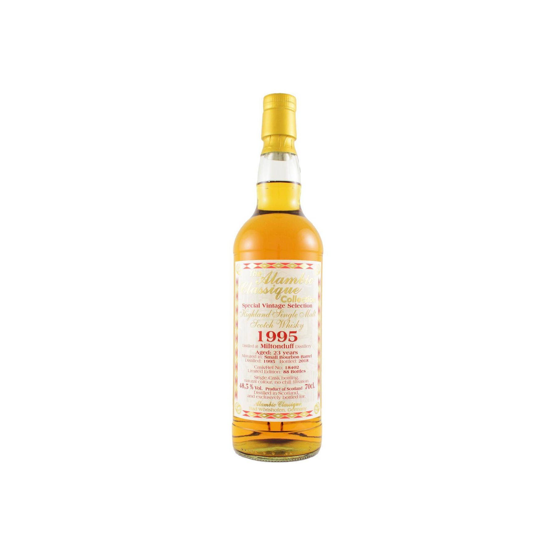 Miltonduff 1995 23 Years Single Malt Whisky