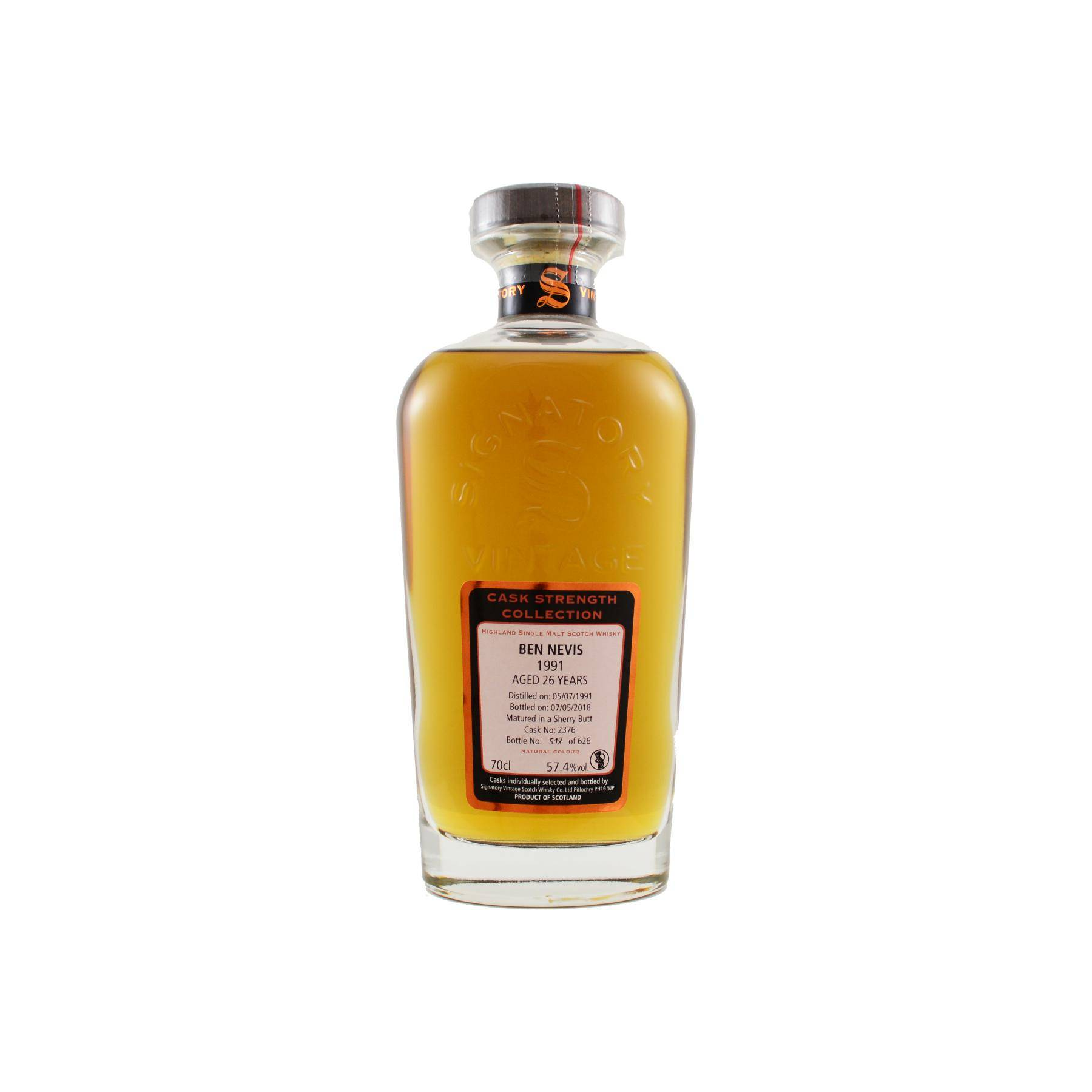 Ben Nevis Cask Strength Collection 1991 26 Years Single Malt Whisky