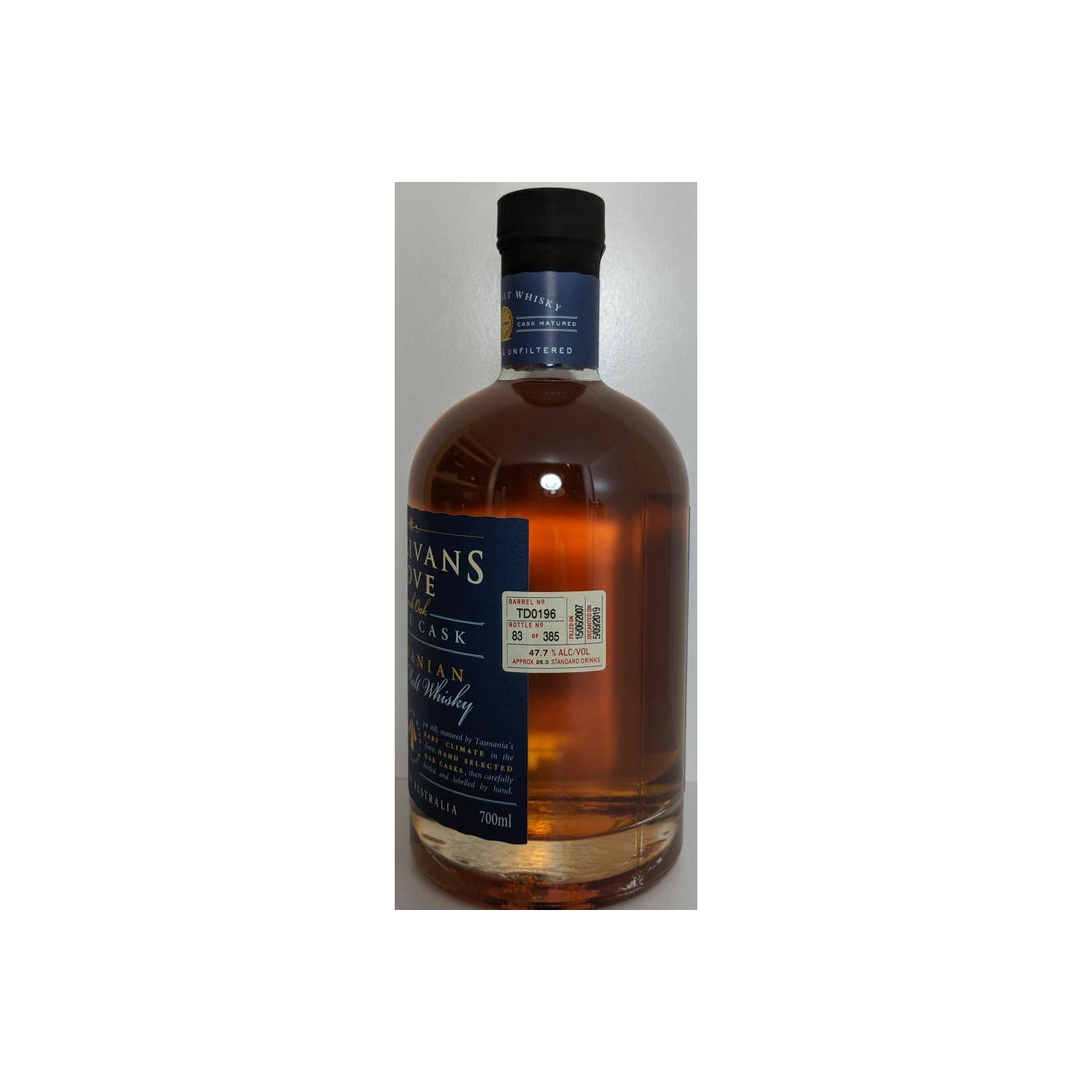 Sullivans Cove 2007 12 Years Single Malt Whisky 2