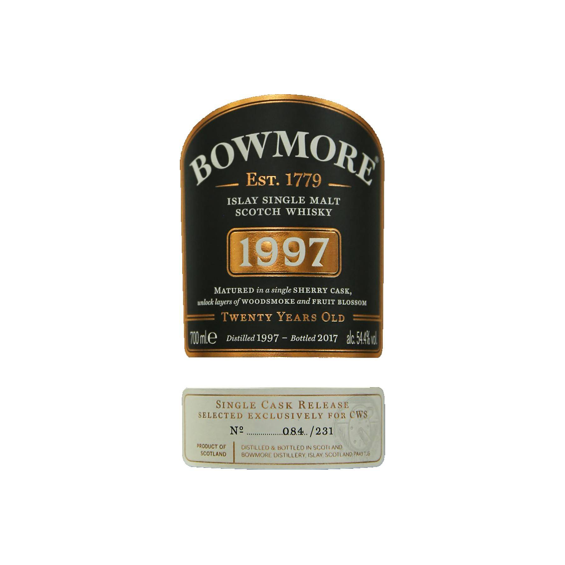 Bowmore 1997 20 Years Single Malt Whisky 2
