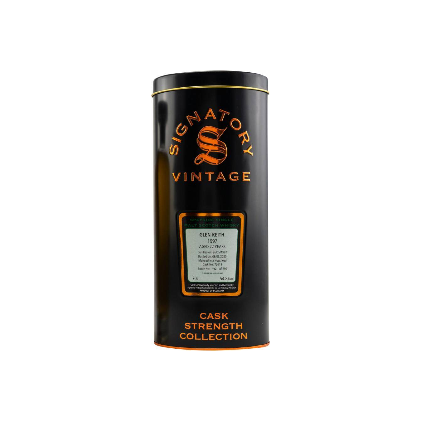 Glen Keith Cask Strength Collection 1997 22 Years Single Malt Whisky 2