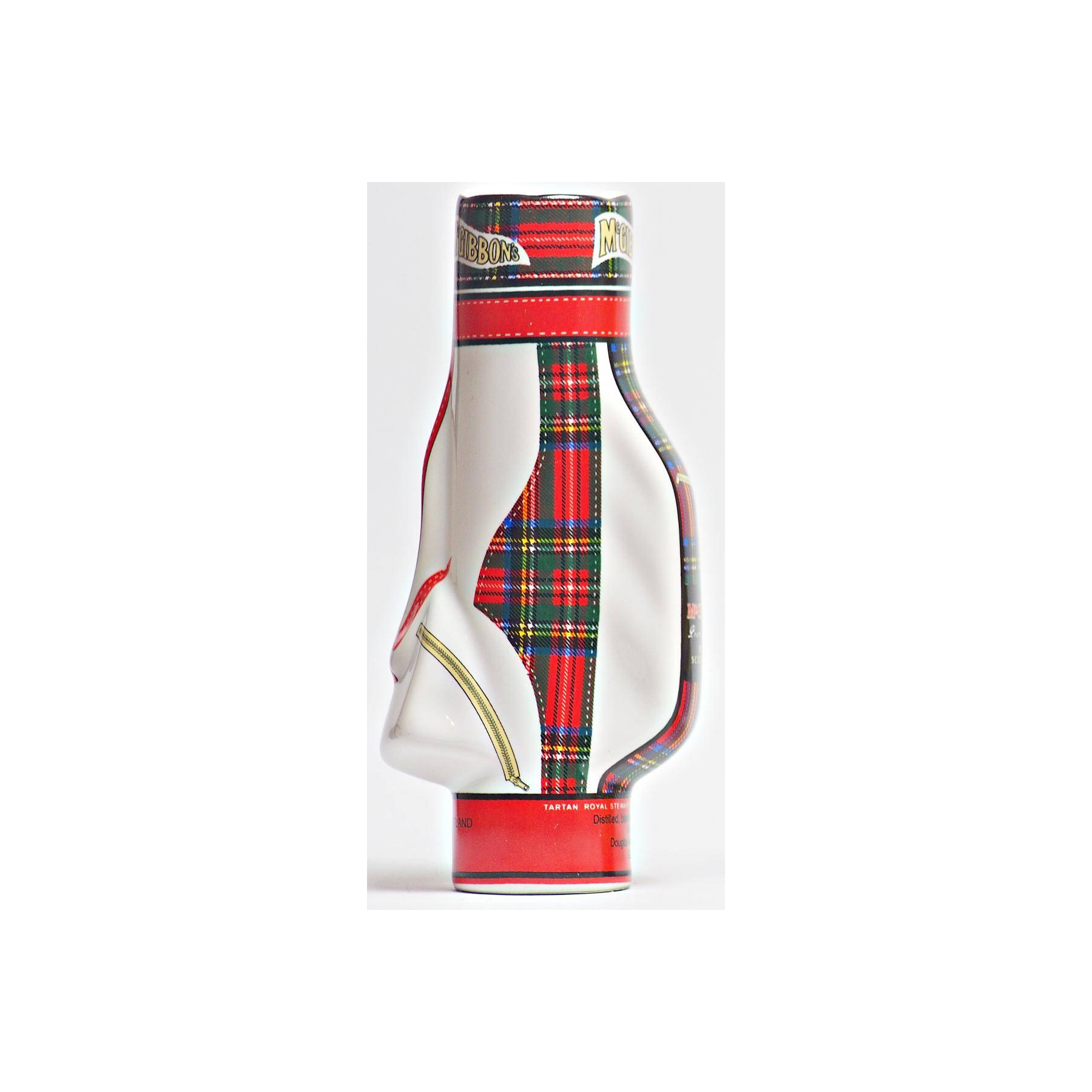 McGibbon's Golf Bag Decanter Tartan Royal Stewart 3