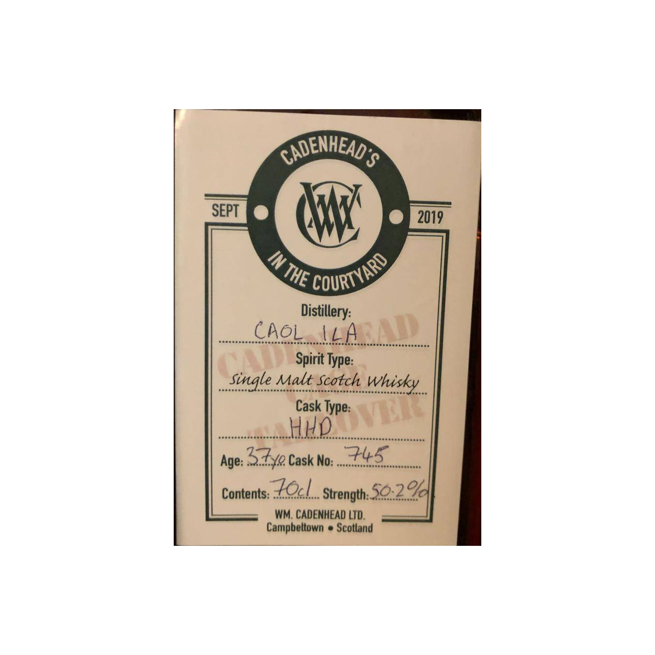 Caol Ila 37 Years Single Malt Whisky